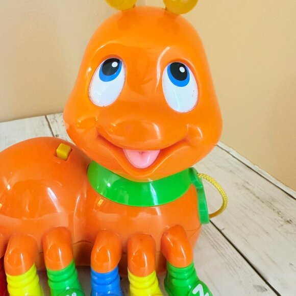 Leap Frog Alphabet Pal 2001 Orange Caterpillar Musical Sound Lights RARE - Picture 2 of 6